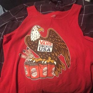 Red vans tank